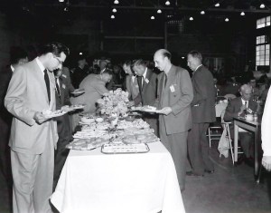 Group at buffet.