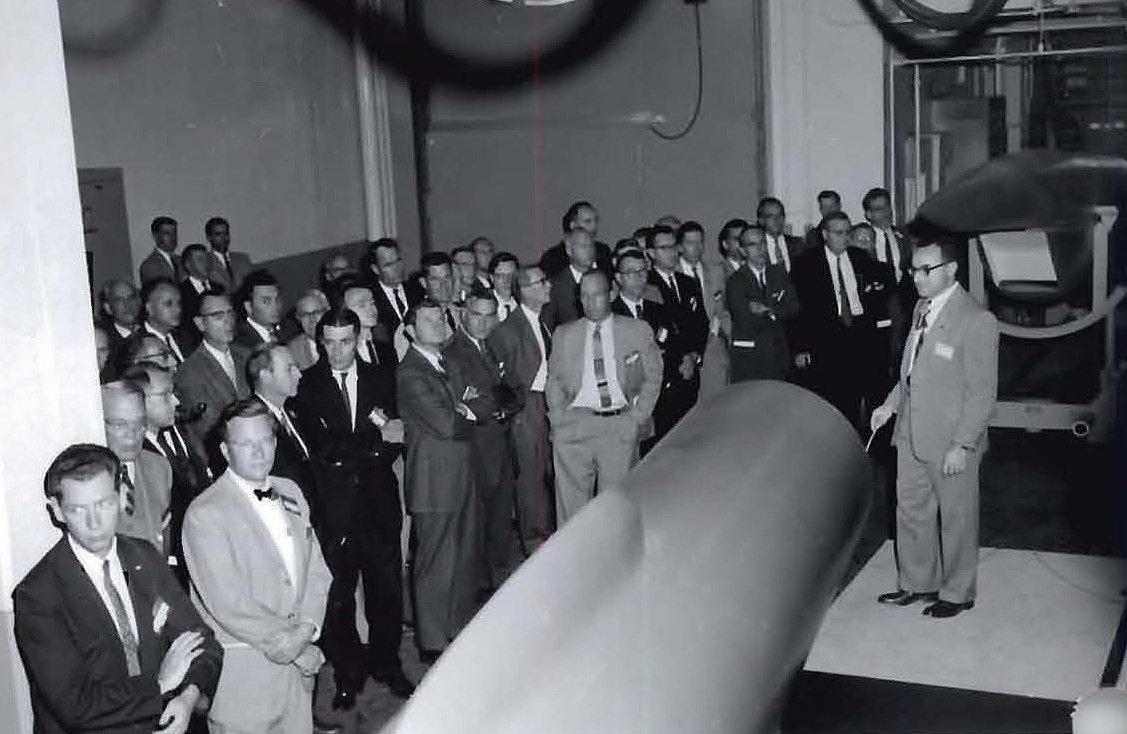 Group listening to speaker.