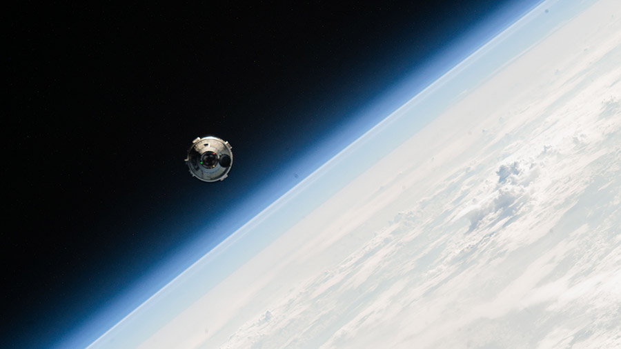 Boeing's Starliner spacecraft, with NASA astronauts Butch Wilmore and Suni Williams aboard, approaches the International Space Station for an autonomous docking as it orbited 257 miles above the South Pacific Ocean.