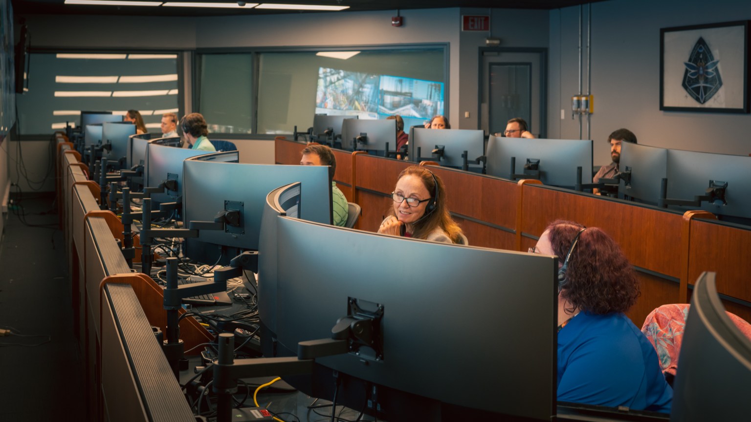 Marshall’s CCP team members support the CFT launch from inside the Huntsville Operations Support Center on June 5.