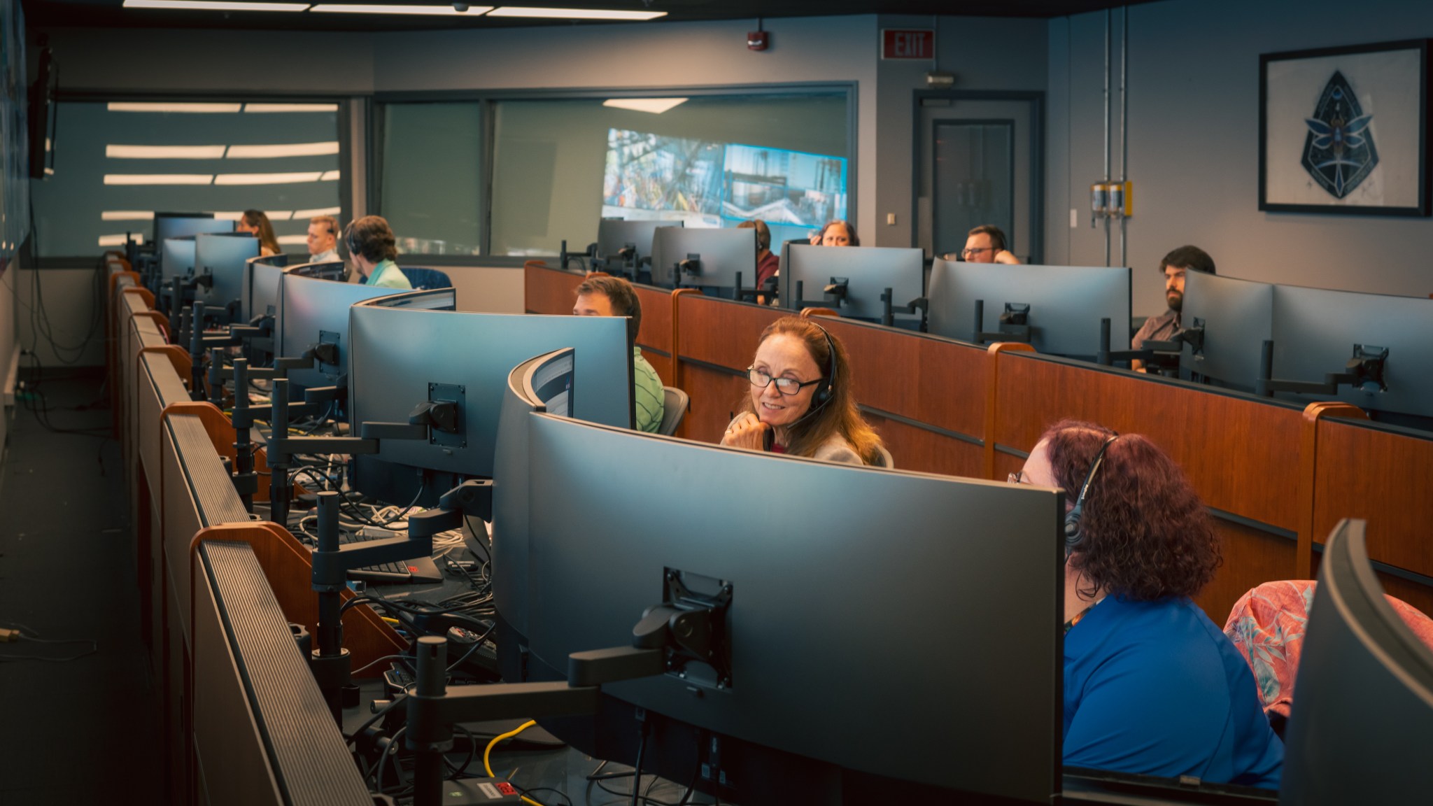 Marshall’s CCP team members support the CFT launch from inside the Huntsville Operations Support Center on June 5.