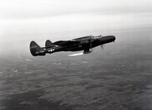 Aircraft in flight.