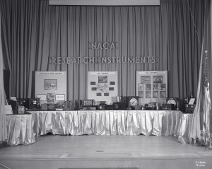 Tables with displays on them.
