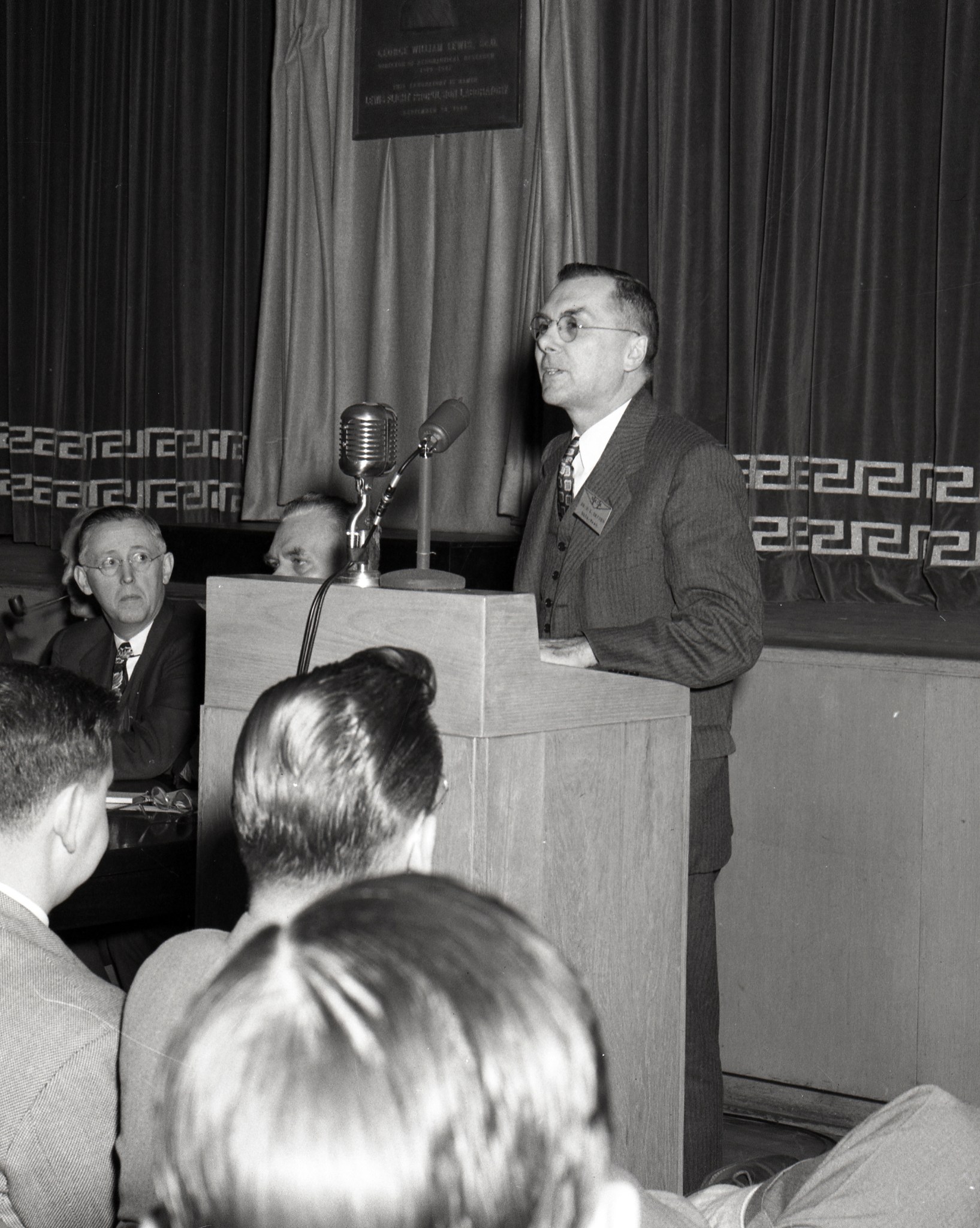 Man at podium