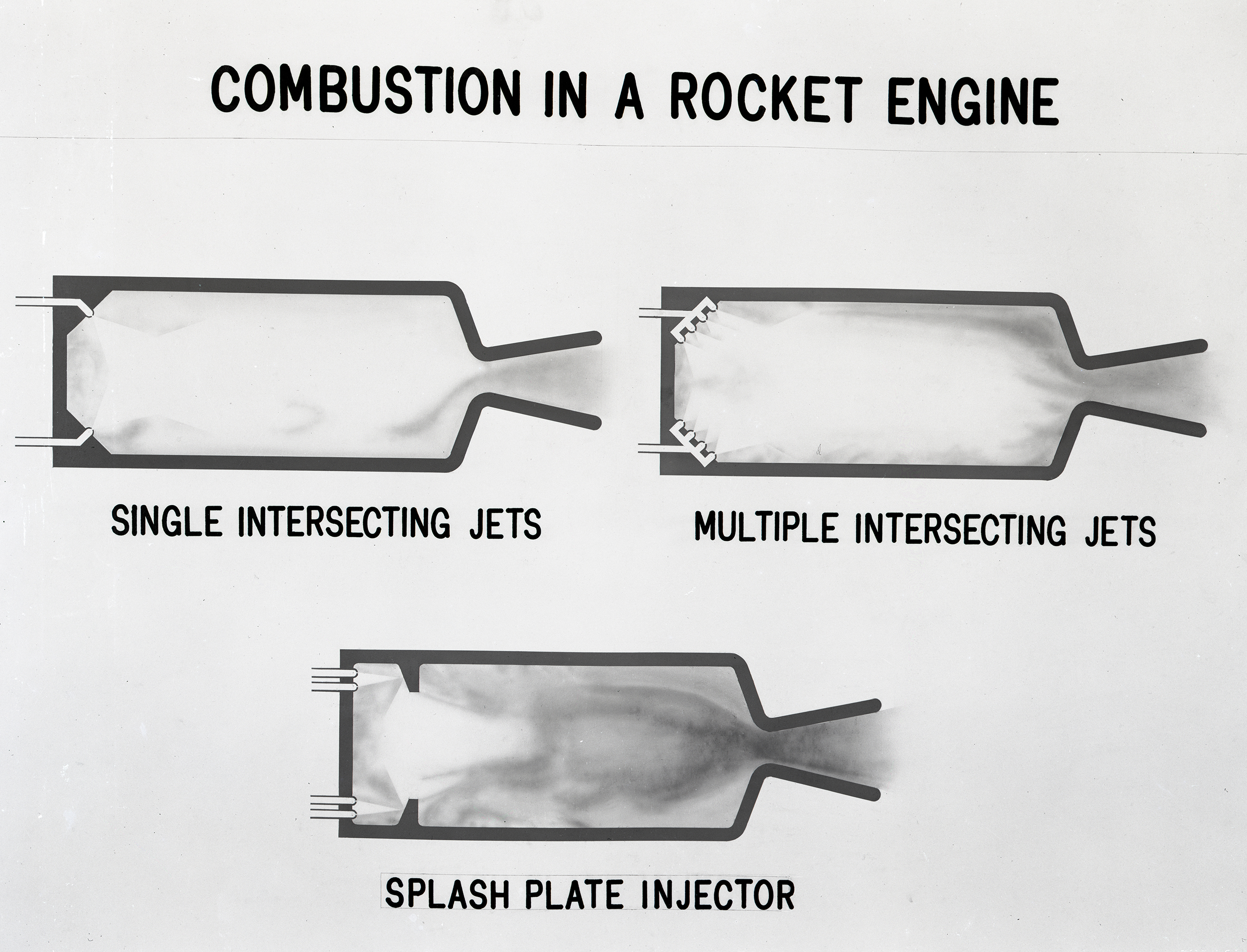 Rocket engine diagrams.