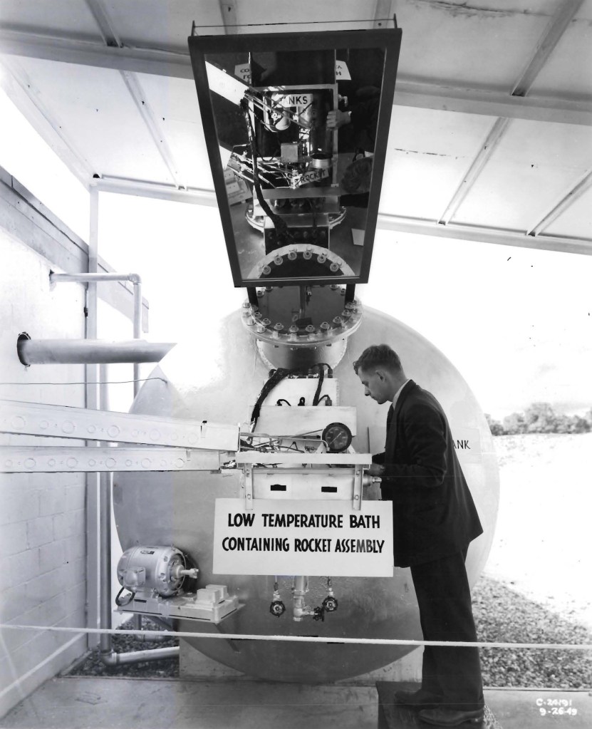 Man with fuel tank.