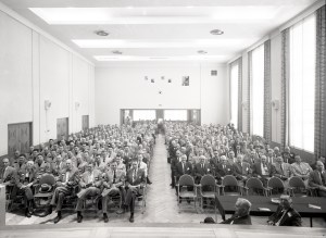 Group seated in auditorium.
