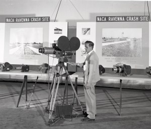 Man with film camera.