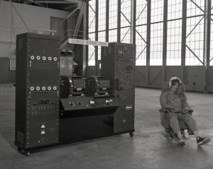 Equipment in hangar.