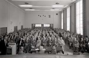 Group seated in auditorium.
