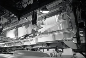 Model in wind tunnel