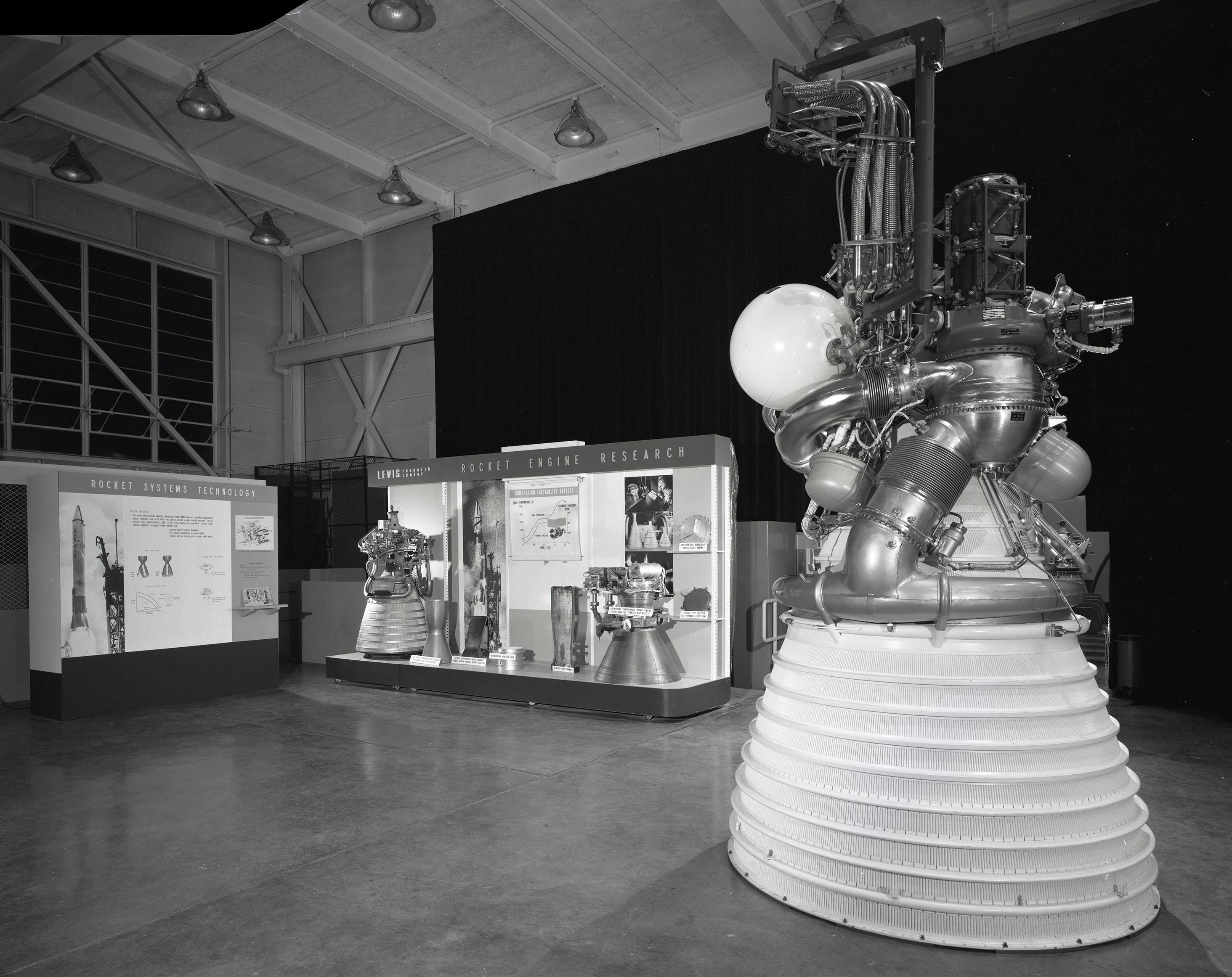 Rocket engines display.