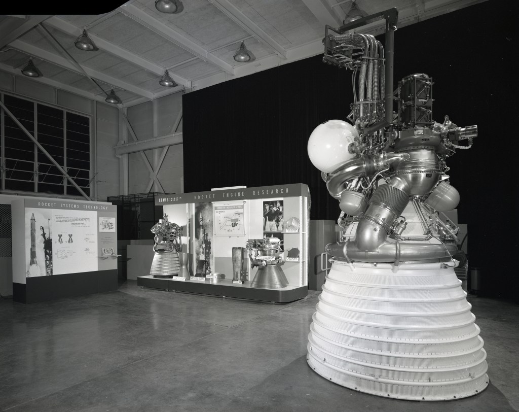 Rocket engines display.