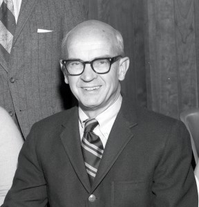 Man smiling for camera.
