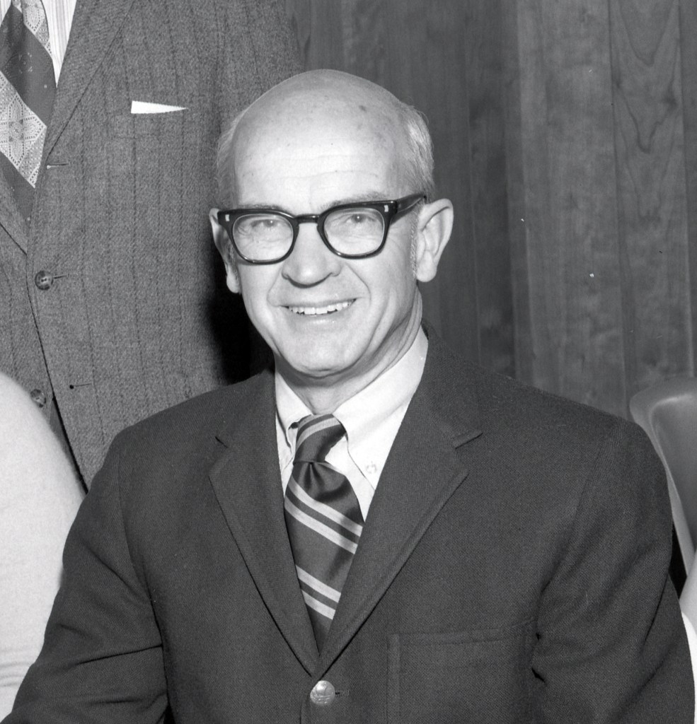Man smiling for camera.