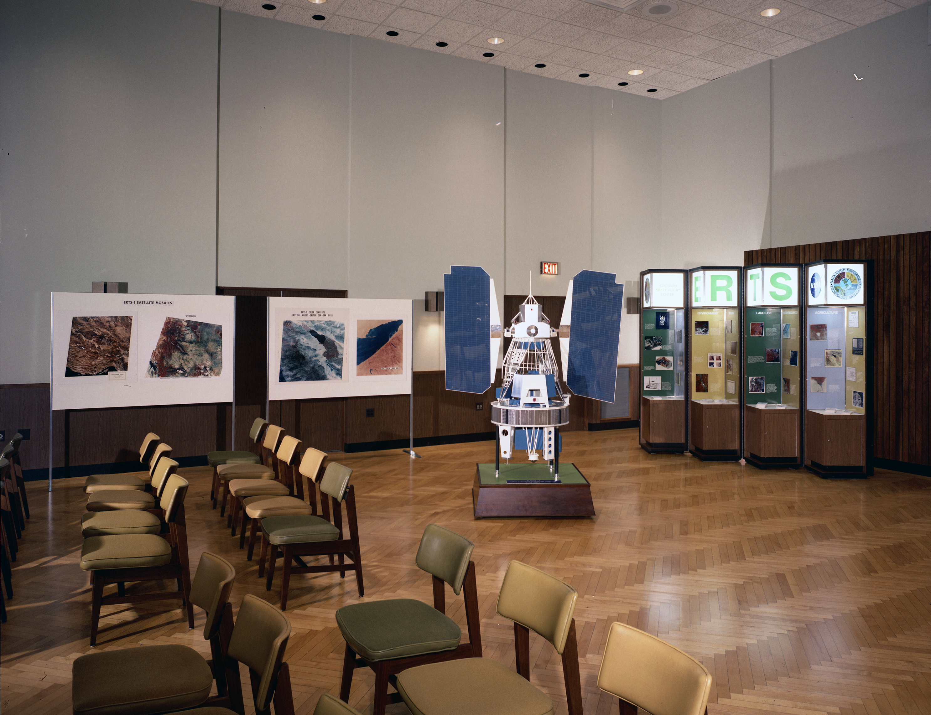Displays in auditorium