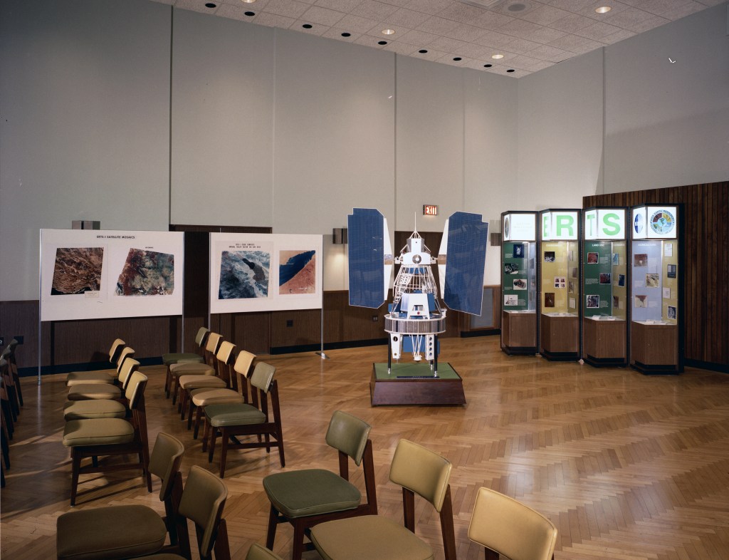 Displays in auditorium