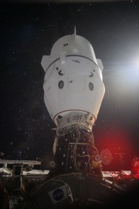 iss071e200795 (June 18, 2024) -- A SpaceX Dragon Endeavour spacecraft is pictured docked to the zenith port of the International Space Station's Harmony module as the orbiting complex soared 265 miles above the Indian Ocean.