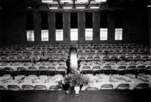 Empty dining hall.