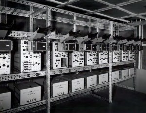 Equipment racks.