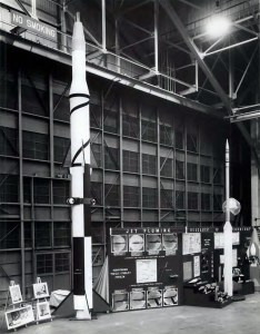 Missiles on display.