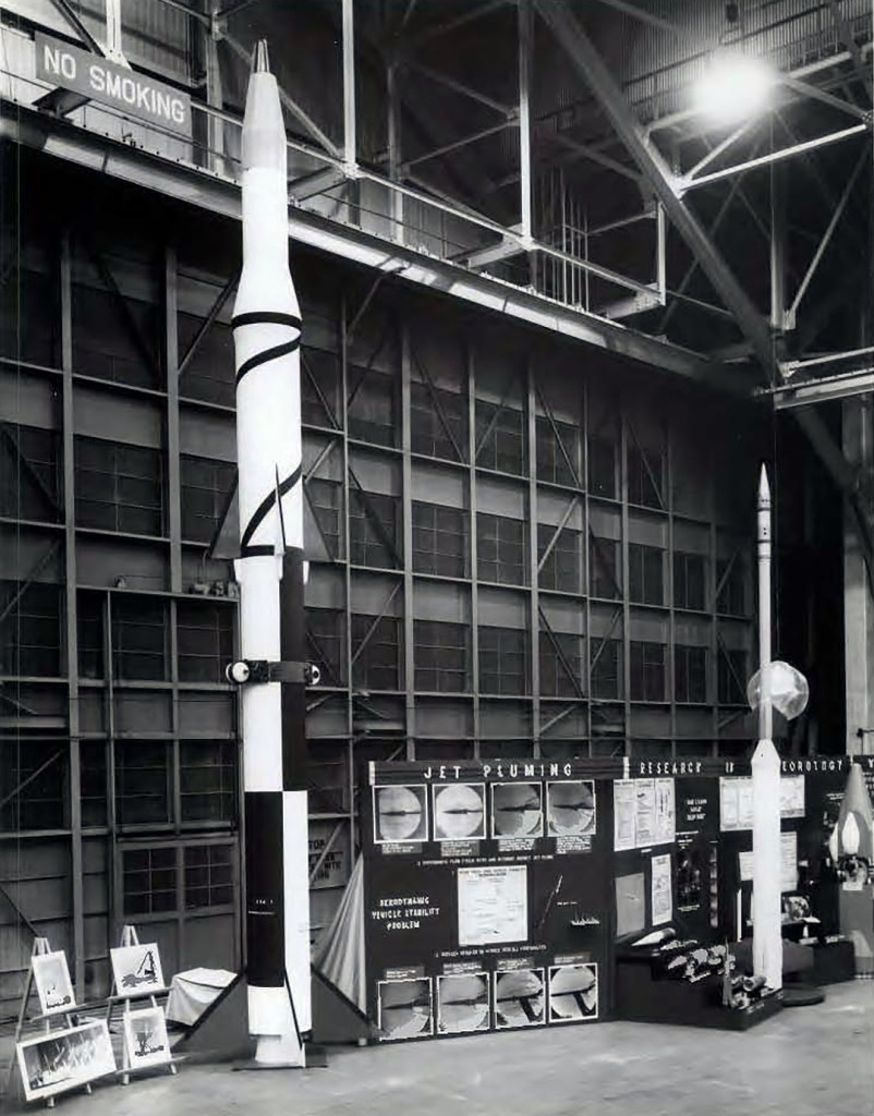 Missiles on display.
