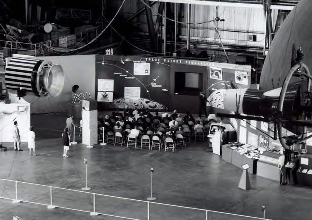 Exhibit in hangar.