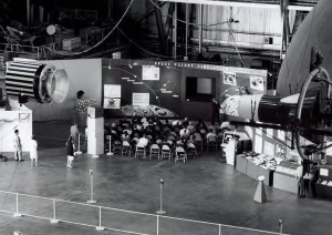 Exhibit in hangar.