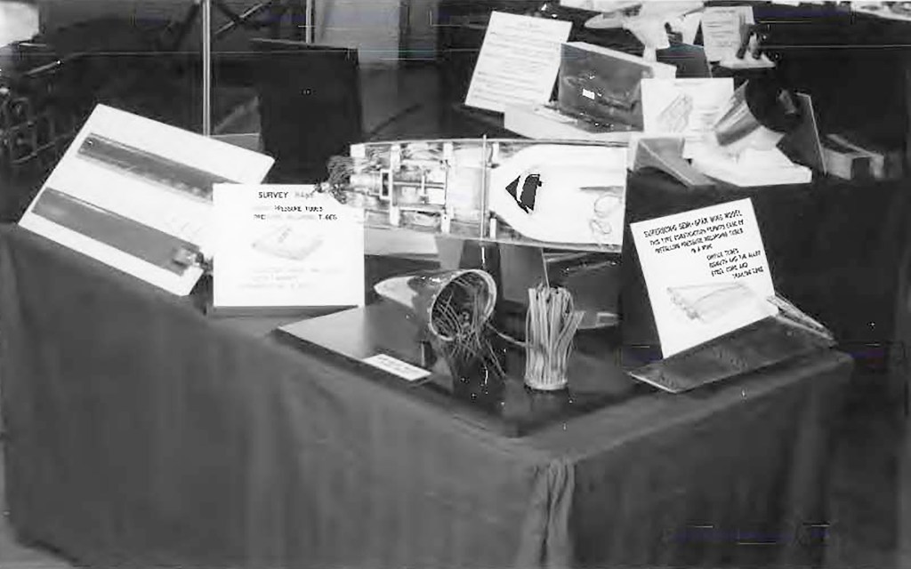 Table with displays.