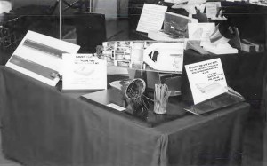 Table with displays.