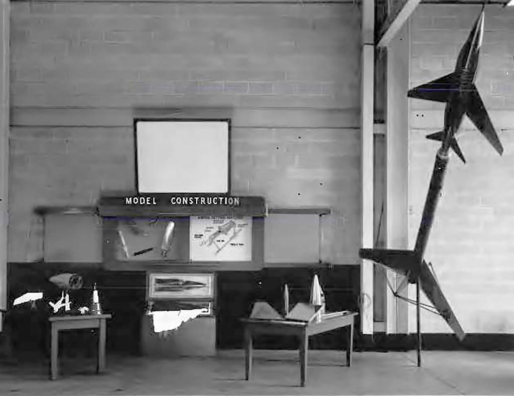 Exhibit with models.