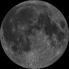 Mosaic of LRO images of the Moon’s near side