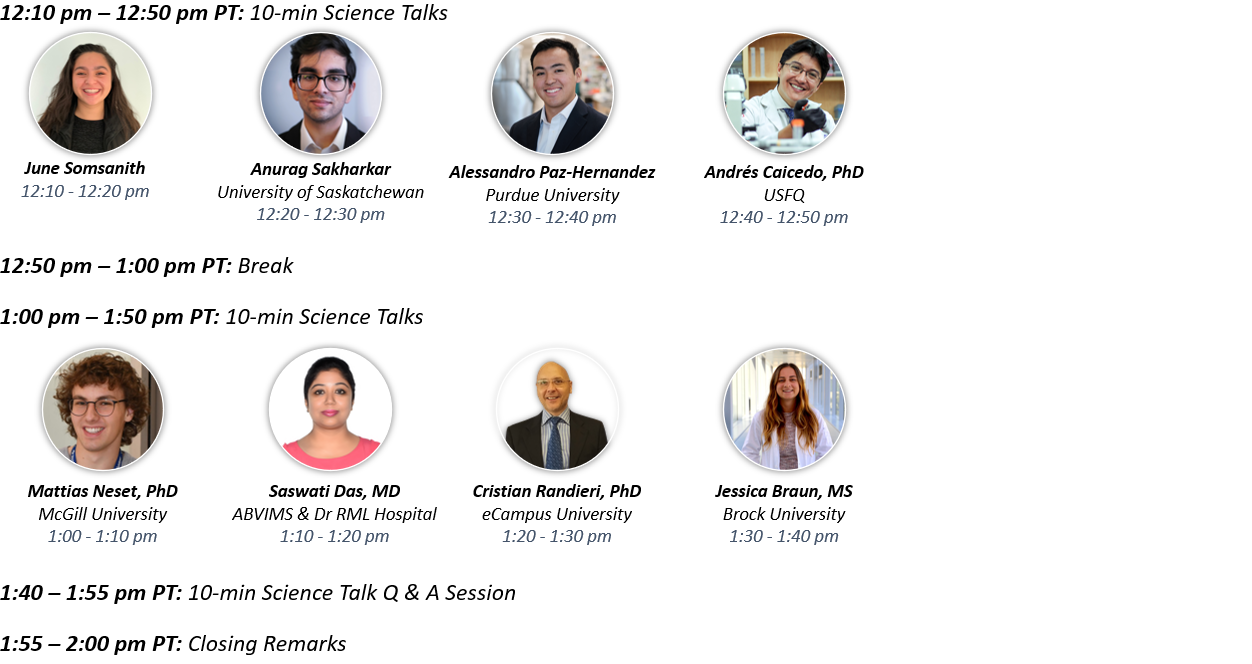 Agenda - Day 2 afternoon session.