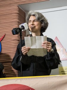 CHAPEA Science Officer Anca Selariu shares remarks after egressing the habitat on July 6, 2024. Credit: NASA/Josh Valcarcel