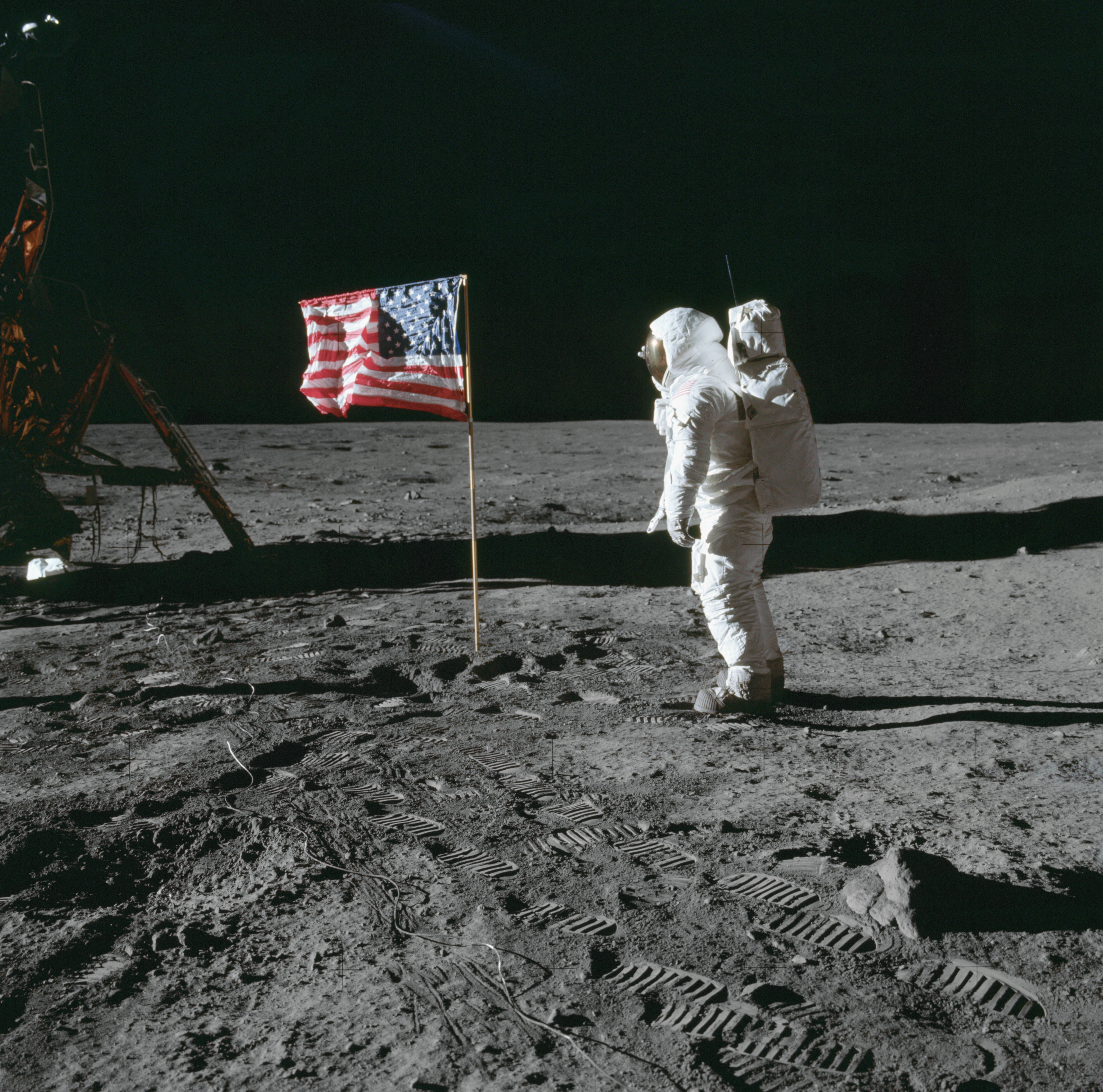 saluting flag