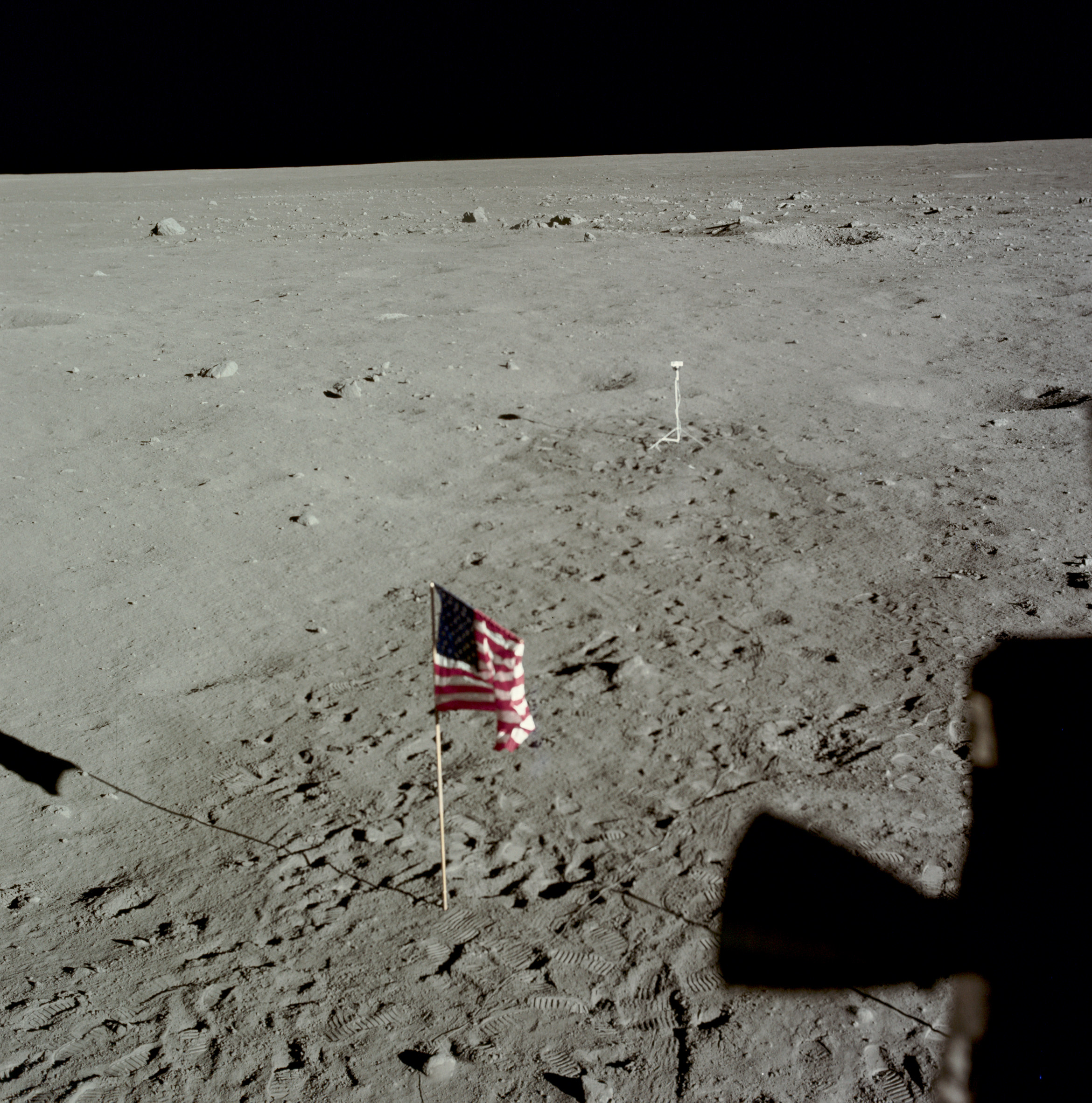 The flag from Buzz’s window before they went to sleep