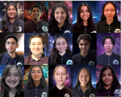 The 15 students that participated in the training program