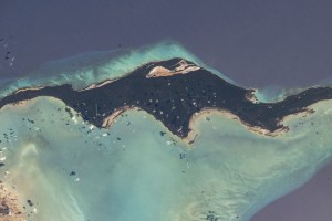 iss071e365062 (July 18, 2024) -- Acklins, an island in The Bahamas, was photographed by NASA astronaut Mike Barratt as the International Space Station orbited 256 miles above.