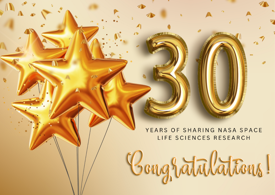 Celebrating 30 years of space biology data