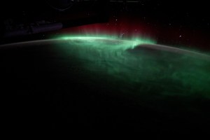 iss071e570863 (Aug. 10, 2024) -- Green aurora burst throughout Earth's nighttime atmosphere as the International Space Station orbited 270 miles above the Indian Ocean.