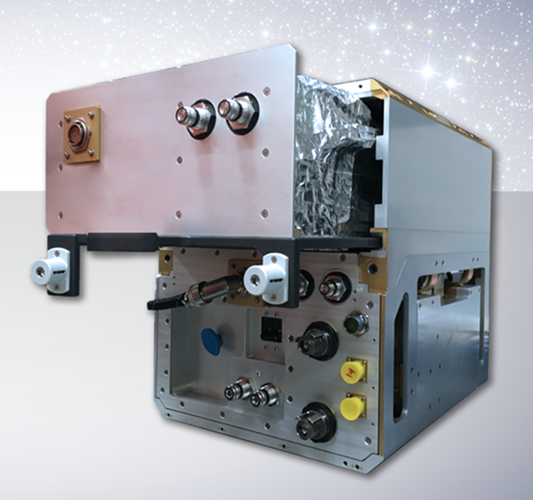 An image of a phase change material heat exchanger, a piece of equipment used to help control temperatures on a spacecraft.