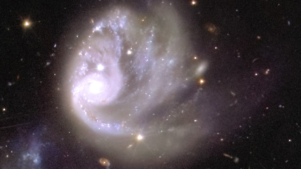 This image shows an area of the Euclid mosaic zoomed in 150 times