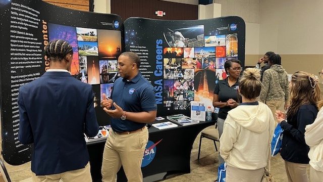 Employees from NASA’s Stennis Space Center participate in U.S. Rep. Bennie Thompson’s Annual College and Career Fair