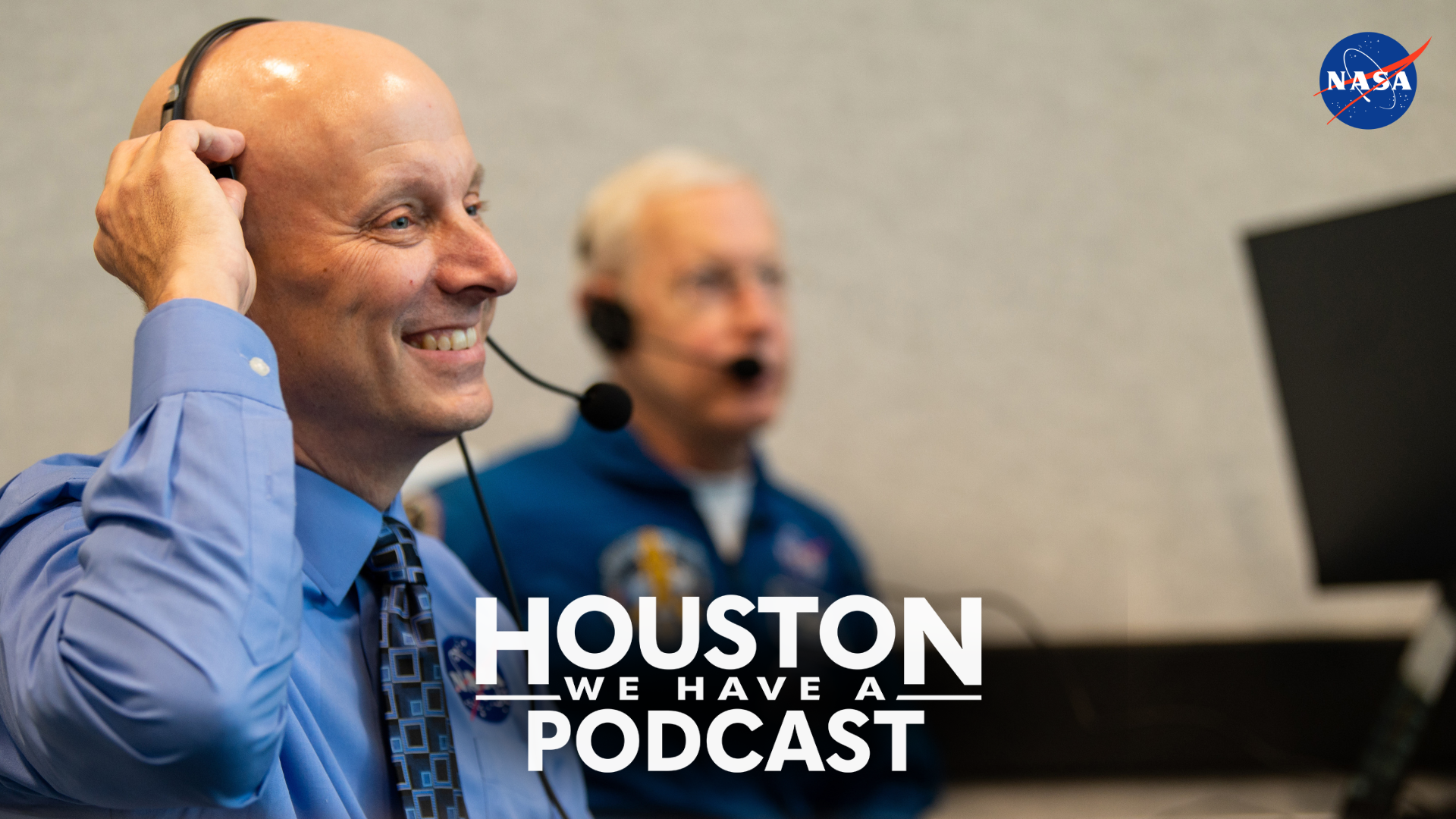 The cover art display for the Houston We Have a Podcast podcast.