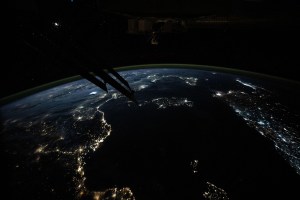 iss072e000922 (Sept. 23, 2024) -- The vibrant night lights of coastal cities on the Mediterranean Sea, from Spain to Italy in Europe and Algeria to Lybia in Africa, are pictured from the International Space Station as it orbited 262 miles above Barcelona. Peeking in at the bottom of the image is Mallorca Island, next to it Minorca. The Italian islands of Corsica, Sardinia, and Sicily are also visible. Above Earth, stars glitter in the night sky.