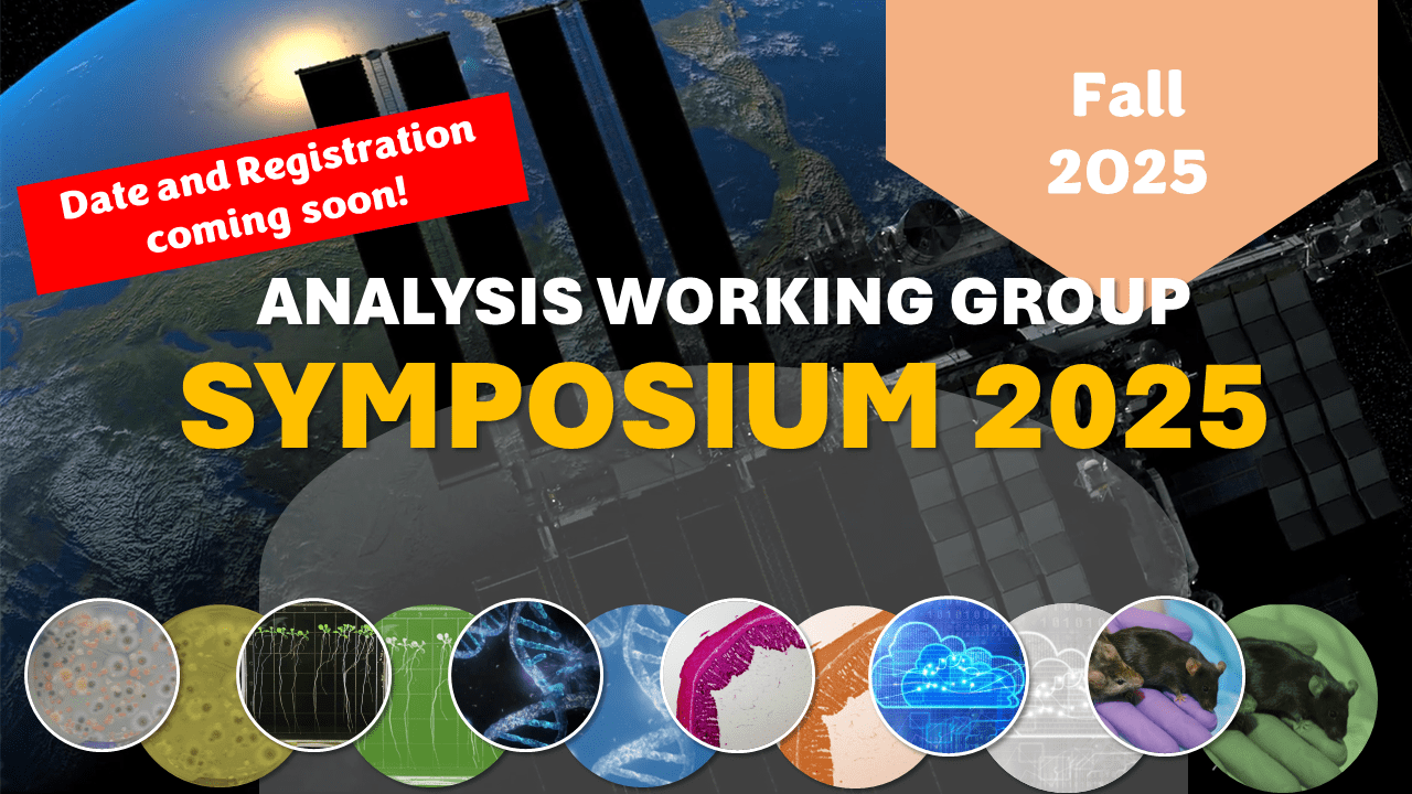 OSDR Analysis Working Group (AWG) Symposium Flyer