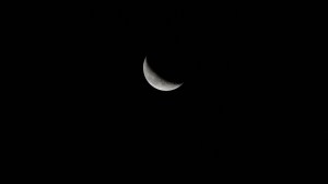iss072e116495 (Oct. 26, 2024) -- A waning crescent moon hangs against the deep black of space as the International Space Station orbited 258 miles above the North Pacific Ocean.