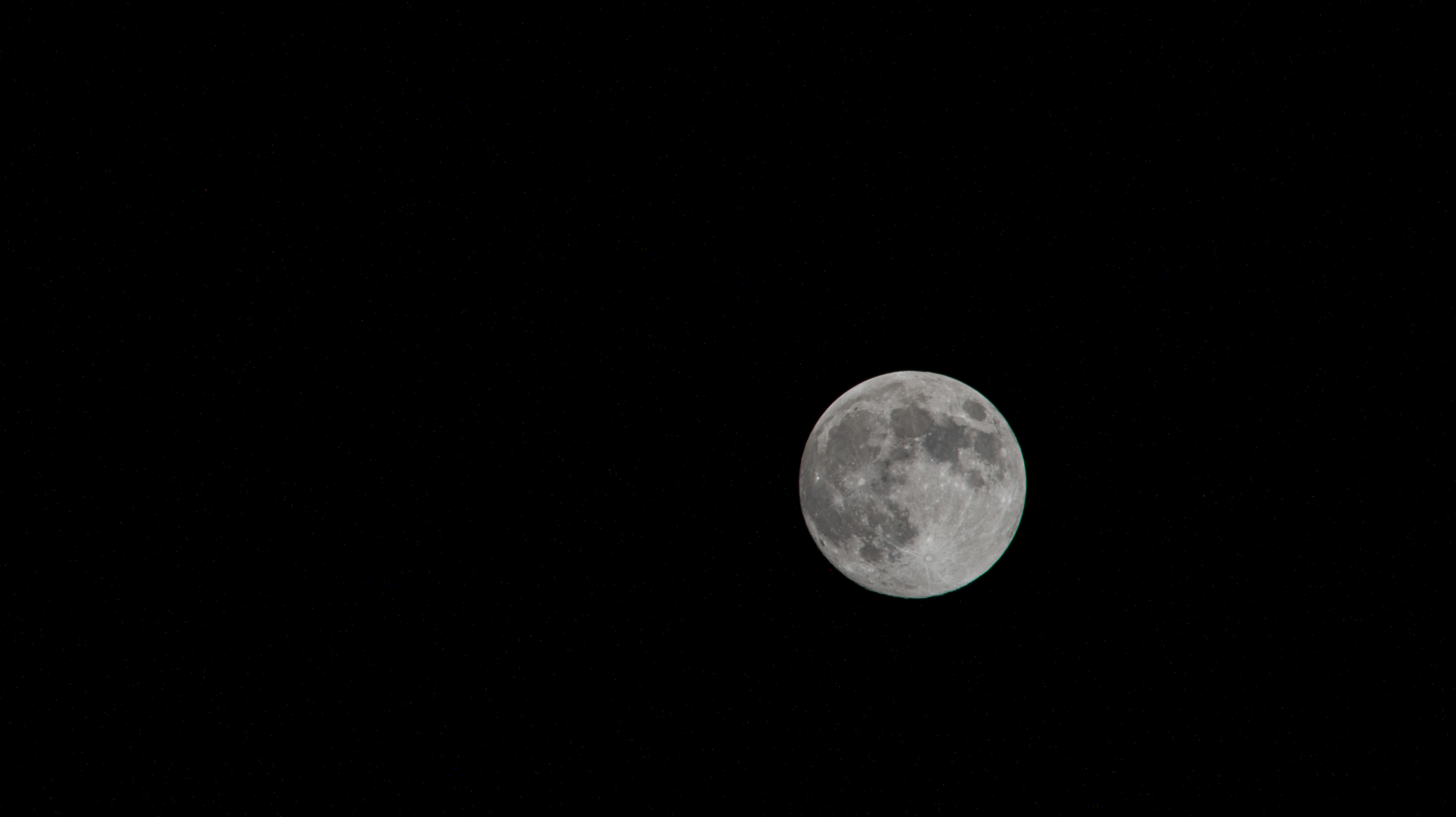 iss072e188790 (Nov. 15, 2024) -- November's full moon, also known as the "Beaver Moon," is pictured against the black of space from the International Space Station as it orbited 270 miles above Earth.