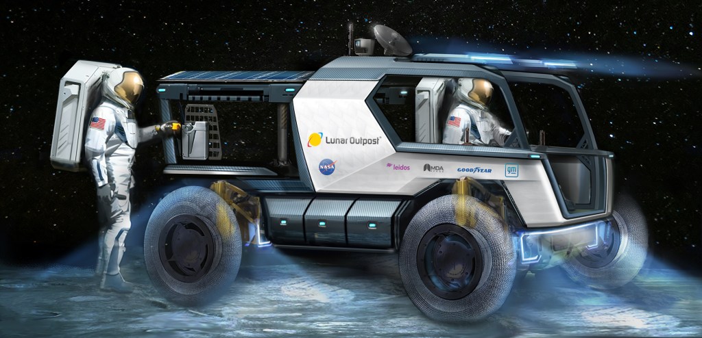 Artist concept of Lunar Outpost's "Eagle" lunar terrain vehicle.