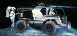 Artist concept of Lunar Outpost's "Eagle" lunar terrain vehicle.